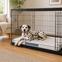 Matelas matelassé rafraîchissant en silicone pour cage à animaux avec dessus rembourré doux, base antidérapante et fenêtre latérale transparente pour grandes cages domestiques