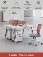 Ensemble de chaise de bureau et bureau informatique en bois BGZ-233X avec fonction de rangement, montage facile