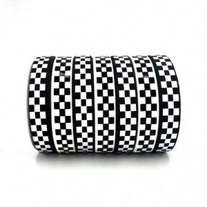 สายรัดข้อมือยางรูปธงแข่งรถ สายรัดข้อมือซิลิโคนสำหรับออกกำลังกาย งานแข่งรถ ของตกแต่งงานปาร์ตี้รถแข่ง - Product Image 4