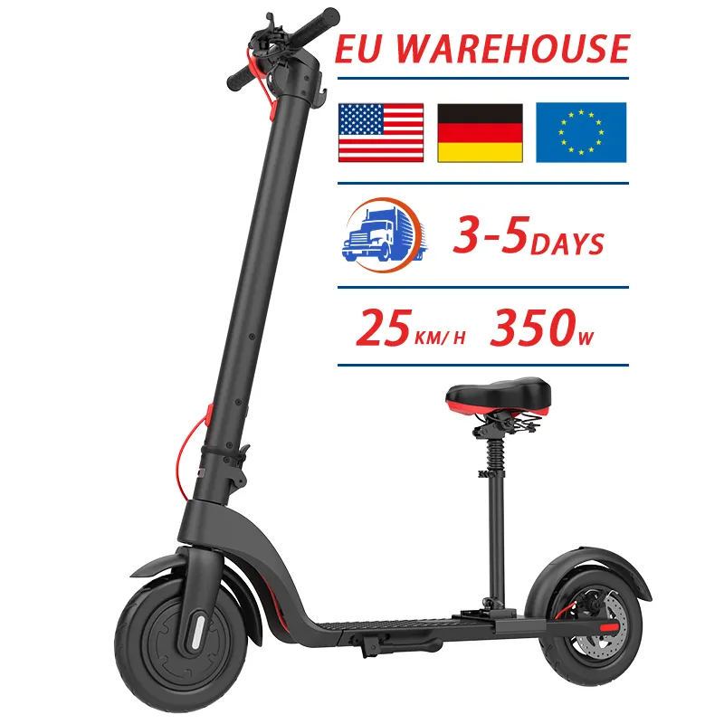 Fábrica OEM UE EUA armazém Drop Shipping New X7 Vindo rápido Kickboard Skate Elétrico E Scooter Fabricante Na China