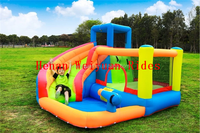 2025 Meilleure vente de maison de rebond de château gonflable pour enfants en PVC de haute qualité avec toboggan