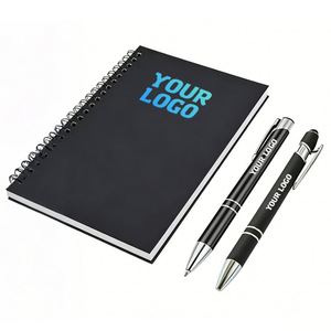 Carnet de croquis A5 noir de haute qualité, écologique, personnalisable, pour la vente en gros, avec organisateur imprimé pour l'écriture - Product Image 1