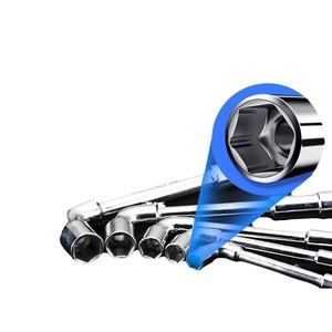 Jeu de clés à douille à impact en forme de L, double extrémité en forme de 7, avec douille hexagonale perforée, personnalisable OEM - Product Image 2