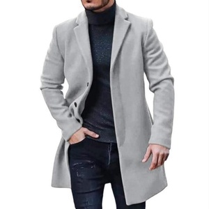 Abrigo de Moda para Hombre, Mezcla de Lana, Estilo Casual y de Negocios, Gabardina, Abrigo Informal para Hombre, Chaquetas - Product Image 1