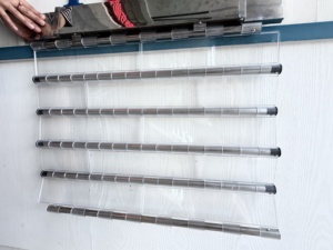 Volet roulant électrique commercial TOMA, transparent, design moderne, en alliage <span class=keywords><strong>d</strong></span>'aluminium, acier inoxydable, <span class=keywords><strong>rideau</strong></span> en cristal - Product Image 5