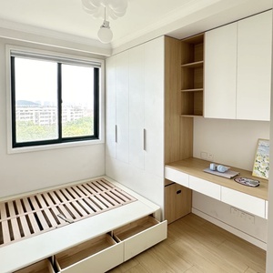 Ensemble de meubles pour chambre d'enfant moderne : armoire tatami, bureau d'étude, fabrication sans joint en <span class=keywords><strong>PUR</strong></span> écologique E0, meubles personnalisés pour la maison, OEM - Product Image 1