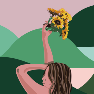 Pintura por números anime 12X16 pulgadas en stock envío rápido pintura al óleo digital pintura por números kits-girasol cálido - Product Image 1