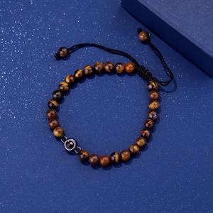 Bracelet de perles synthétiques pendentif de style européen américain 100 langues Bracelets à maillons de chaîne de mode photo haute définition - Product Image 3