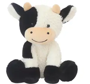 YWMX Brinquedo de pelúcia de vaca fofo e fofo de 22 cm para bebês, presente de casamento, aniversário e banho, travesseiro de aniversário, atacado
