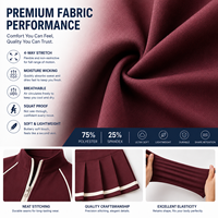 Ensemble 3 pièces personnalisé avec logo OEM : veste zippée, crop top et jupe plissée – Tenue athleisure sportive Y2K à séchage rapide pour femme