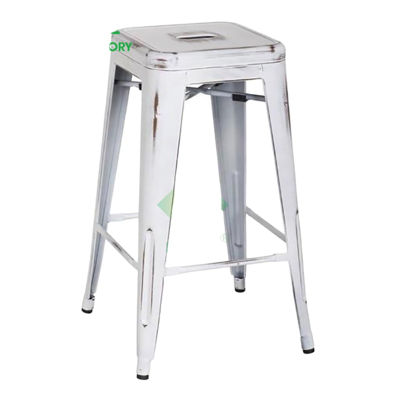 Современный металлический стул из железа для столовой, индустриальной красоты