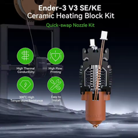Kit Nozzle Hotend Keramik Terintegrasi Resmi Creality dengan Latch |   Kompatibel dengan Ender-3 V3 SE/KE