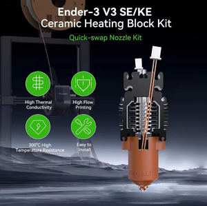 Kit de buse de chauffage intégrée en céramique officiel Creality avec loquet |   Compatible avec <span class=keywords><strong>Ender</strong></span>-3 V3 SE/KE - Product Image 2