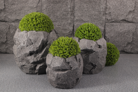 Ventes en gros de pots de fleurs et de jardinières en fibre de verre imitation roche, écologiques, décoratifs, vintage, de grande taille, pour l'intérieur, avec couleur personnalisée