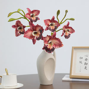 زهور الأوركيد كاتليا بثلاثة رؤوس على ساق واحدة، عينات مجانية بالجملة من المصنع - Product Image 1