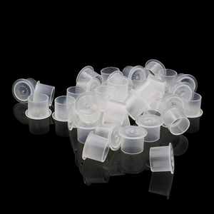 500 Vasos Desechables para Tinta de Tatuaje, Vasos de Plástico para Pigmento, para Maquillaje Permanente, Microblading, Uso Profesional en Estudio de Tatuajes - Product Image 1