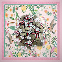 Jeu de tuiles de mahjong américain de grande taille avec des motifs thématiques pour une lecture facile
