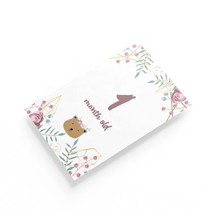 Carte mensuelle réversible Boho pour bébé, cartes de étapes, en papier, pour prise de photographie de nouveau-né, pour garçon et fille, - Product Image 2