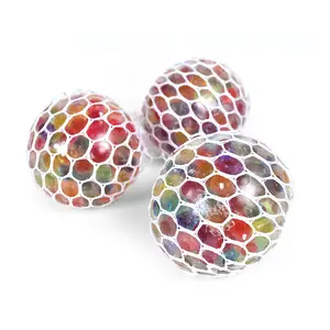 TXL36 Colorful Stress Relief Toy Grape Mesh Net Ball 4.5cm Sensory Mesh Squishy Ball Adults Kids Fidget Toys Stress Balls