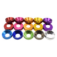 Anodized Color Countersunk Aluminum Washer Custom Size Stainless Steel Brass Flat Washer for Fastening