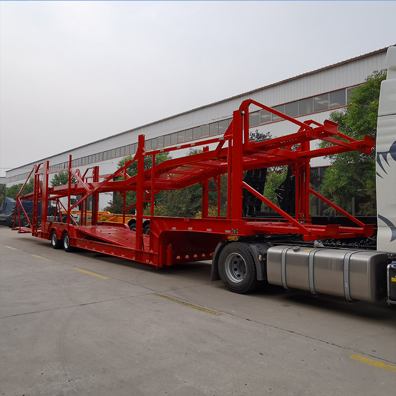 New Style Factory Direct Sales Best Price Air Suspension 3-axle 8-bit Car Transport Semi-trailer on Promotion