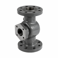 Pièces moulées par gravité en fonte ductile HT250 et en acier inoxydable CF3M 316 sur mesure pour composants industriels marins et de machines