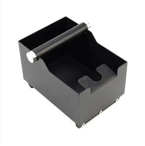 Boîte à marc de café portable en acier inoxydable pour usage commercial, durable, à poser sur comptoir, facile à nettoyer, accessoire pour barista - Product Image 2