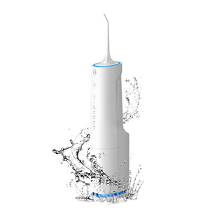 Hydropulseur dentaire portable à piles, étanche IPX7, réservoir de 360 ml, 4 modes, embouts de jet remplaçables pour les dents - Product Image 5