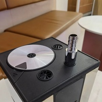 Narguilé électrique carré personnalisé lumière LED batterie écologique portable barre de voyage fumer Shisha Hookah sans charbon de bois Shisha