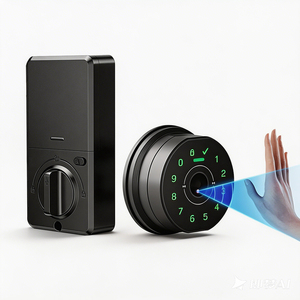हथेली की नस जस्ता मिश्र धातु स्मार्ट डोर लॉक वाई-फाई बायोमेट्रिक कीलेस एंट्री - Product Image 1