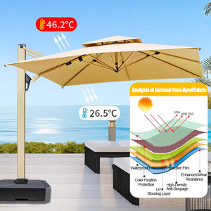 <span class=keywords><strong>Parasol</strong></span> de jardin pliable de luxe, imperméable et écologique pour jardins, terrasses, hôtels - Utilisation commerciale, grand <span class=keywords><strong>parasol</strong></span> de jardin - Product Image 3