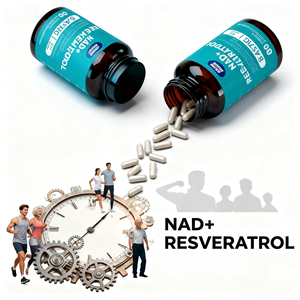 OEM NAD + resveratrol แคปซูลอาหารเสริม NAD + resveratrol สำหรับพลังงานผู้ใหญ่ - Product Image 3