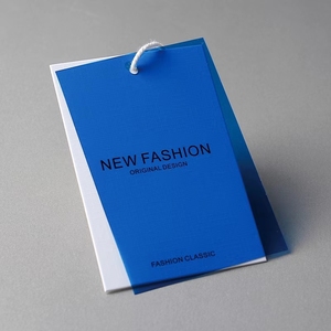 <span class=keywords><strong>Costom</strong></span> In Logo Quần Áo Pvc Nhãn Nhựa Tag Jeans Trang Phục Swing Giấy Hangtags - Product Image 1