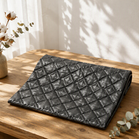 Tissu matelassé thermique 100 % polyester pongé, brodé, imperméable, motif cœur, pour veste, manteau d'hiver, doublure de voiture
