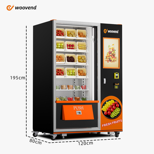 Tự động kết hợp máy bán hàng tự động cho thực phẩm đồ ăn nhẹ với đầu đọc thẻ lạnh uống thức ăn nhanh Chip Máy bán hàng tự động để bán - Product Image 5