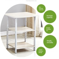 Étagère de rangement métallique multi-niveaux sur pied, design portable, style moderne, solution de rangement polyvalente pour salons ; également