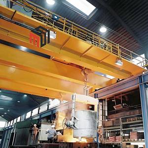 رافعة جسرية علوية فولاذية مزدوجة العارضة بسعة 10 20 30 40 50 80 100 120 200 طن، رافعة علوية 25 طن مع مغناطيس، سعر الرافعة الجسرية - Product Image 5