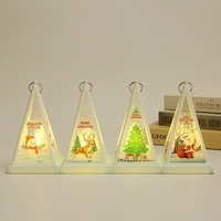 Lanterne à bougie LED à piles, décoration de Noël, lumière sans flamme pour la décoration de table, de cheminée, utilisation intérieure et extérieure