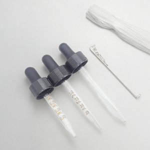 ขวดหยดน้ำมันแก้วด้านบนสีดำ20มม. พร้อมปลอกคอพลาสติกขวดใส่น้ำมันหอมระเหยสำหรับดูแลส่วนบุคคล - Product Image 2
