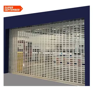 Goedkope Handmatige Stalen Grille Rolluik Deur Beveiliging Aluminium Grill Rollende Deuren Voor Magazijnbeveiliging Roldeur