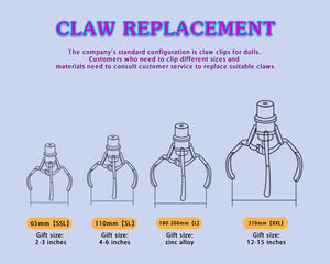 アメリカ向けぬいぐるみ用クレーンゲーム機 英語対応 USプラグ コイン式 子供用ミニクレーンゲーム機 - Product Image 4