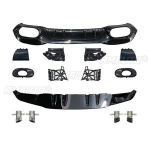 Difusor de parachoques trasero, alerón, divisor de escape, pieza de modificación para Mercedes Benz Clase A hatchback W177 2019+ - Product Image 3
