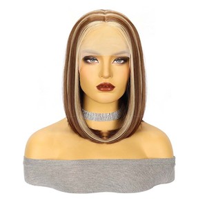 วิกผมลูกไม้เวียดนามแบบถักเปียคู่สั้น 13x4 ขายส่งยอดนิยม, วิกผมบ๊อบตรงแบบธรรมชาติจากผมเวียดนาม, สีดำสำหรับ<span class=keywords><strong>ผู้หญิง</strong></span> - Product Image 3