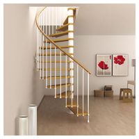 Escalier en spirale Optima gain de place pour bateau avec garde-corps en verre et acier de qualité marine, idéal pour l'intérieur et adapté aux appartements