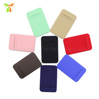 Dompet Tempat Kartu Slot Belakang Ponsel dengan Perekat Kuat Kantong Ponsel