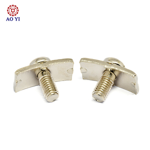 Hight chất lượng hai kết hợp chéo đầu tròn Pan đầu pad kẹp khối CH vít với máy giặt vuông mạ niken - Product Image 2