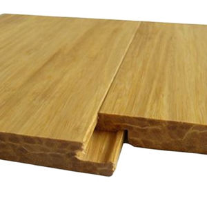 Strin de revêtement de sol en bambou naturel solide de 14mm tissé profil T & G pour cuisine extérieure salon parc Installation facile de colle - Product Image 1