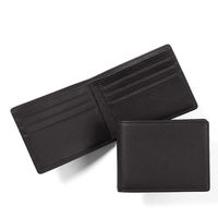 Portefeuille à deux volets en cuir avec LOGO personnalisé Portefeuille homme noir RFID Portefeuille court pour homme