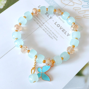 Brazalete con Colgante de Mariposa de Esmalte Colorido y Cristal Transparente para Dama, Joyería de Moda Popular para Regalo de <span class=keywords><strong>Amistad</strong></span> - Product Image 6