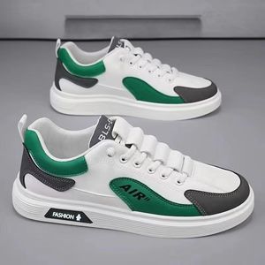 Zapatillas de running casuales duraderas de fibra superfina para hombre, con cordones, sin entresuela, diseño de calavera, de goma, para primavera y otoño. - Product Image 1